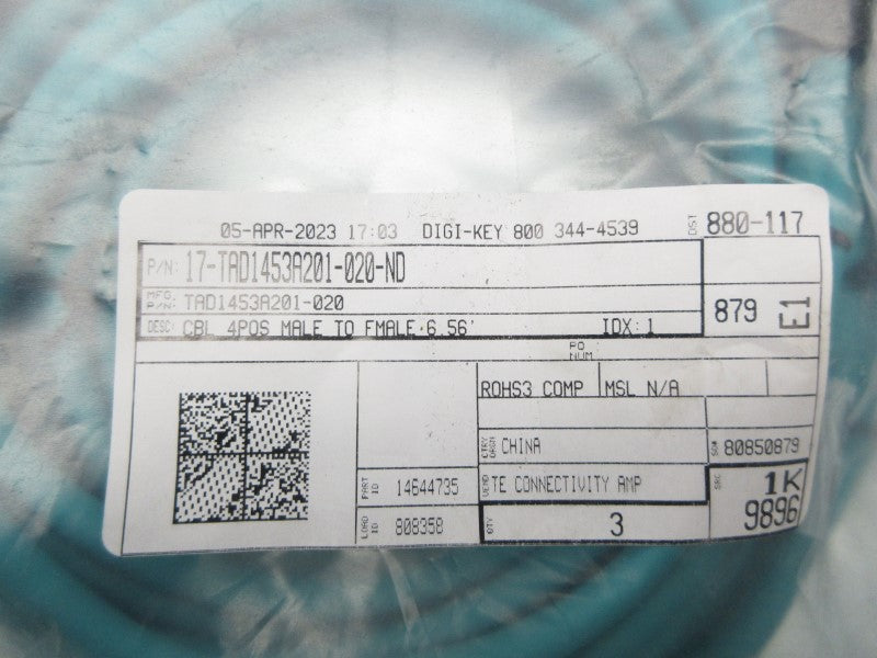 CONNECTOR CABLE 17-TAD1453A201-020-ND (PKG OF 3) NSMP