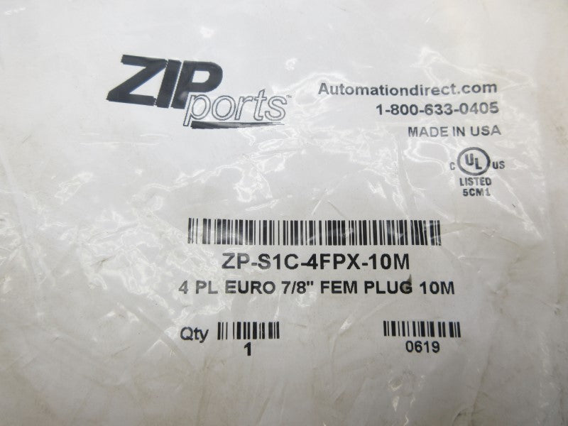 ZIP PORTS ZP-S1C-4FPX-10M 7/8" NSMP