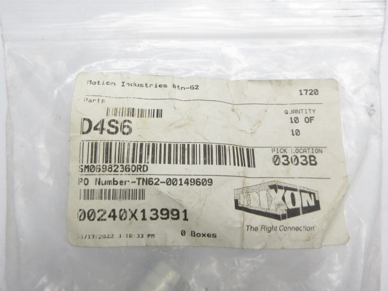 DIXON D4S6 (PKG OF 10) NSMP