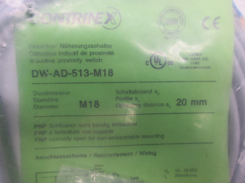 CONTRINEX DW-AD-513-M18 10-30VDC NSMP