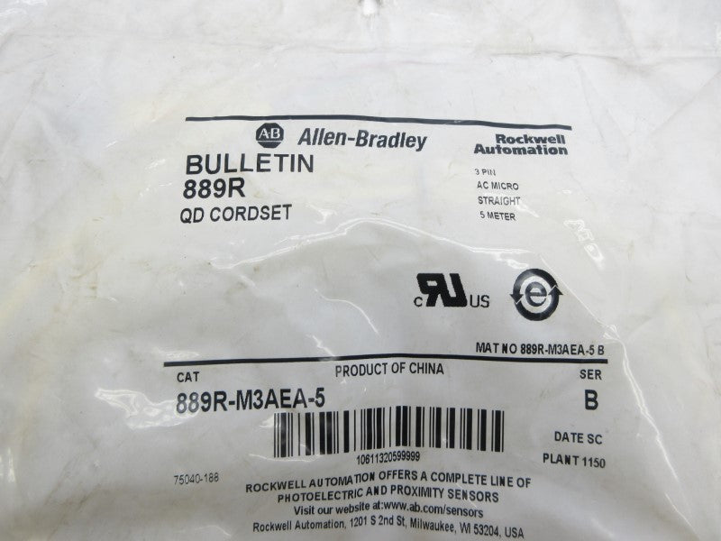 ALLEN BRADLEY 889R-M3AEA-5 SER. B NSMP