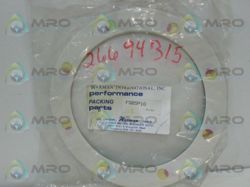 WARMAN INTERNATIONAL F025P10 PUMP SEAL NSMP