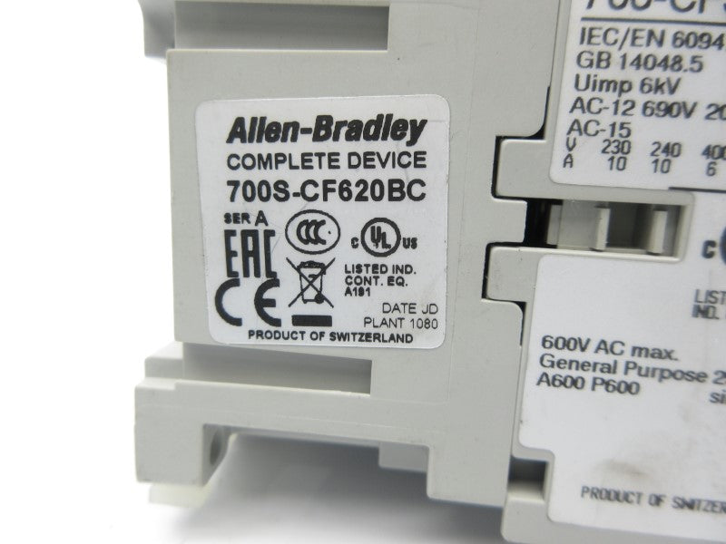 ALLEN BRADLEY 700S-CF620BC SER. A 440/480V NSNP