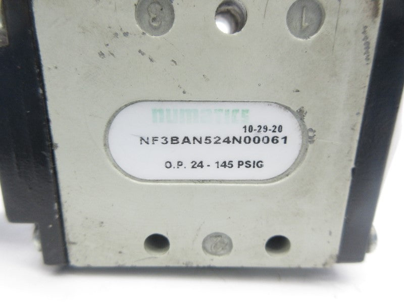 NUMATICS NF3BAN524N00061 24VDC 24-145PSI UNMP