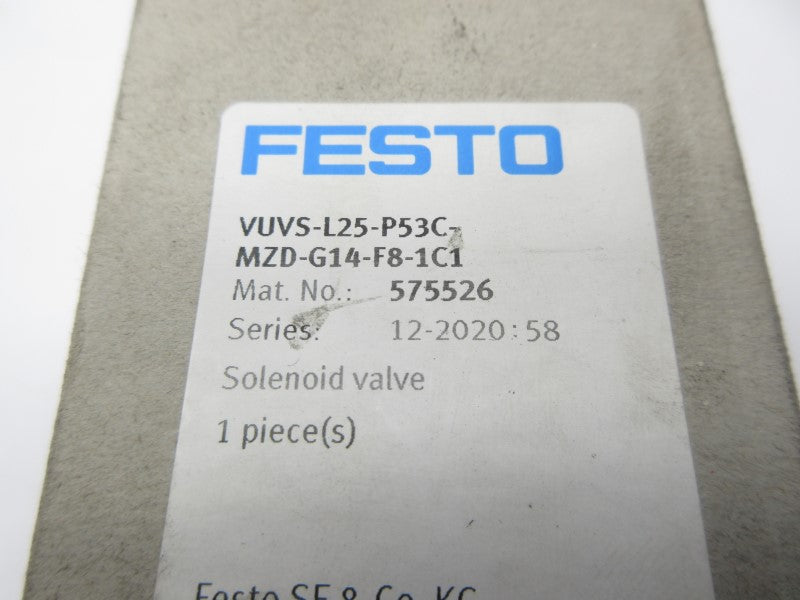 FESTO VUVS-L25-P53C-MZD-G14-F8-1C1 575526 24VDC NSMP