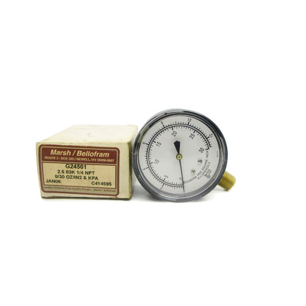 MARSH BELLOFRAM G24501 0-30 1/4" NSMP