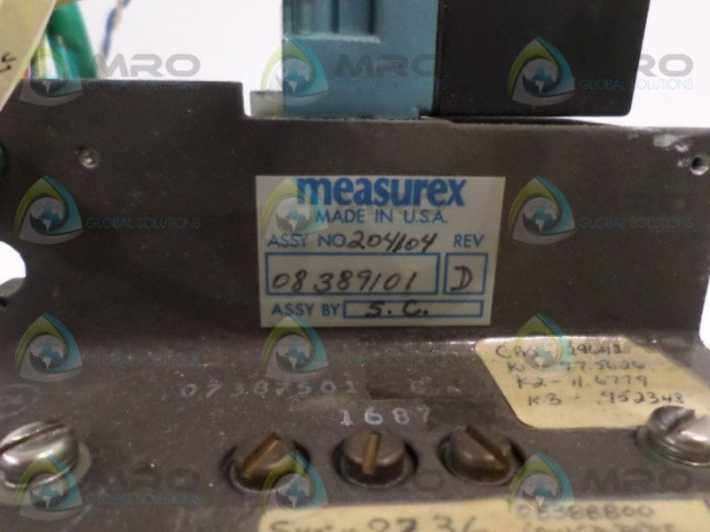 MEASUREX 08389101 LOWER CAL SENSOR ASSEMBLY UNMP