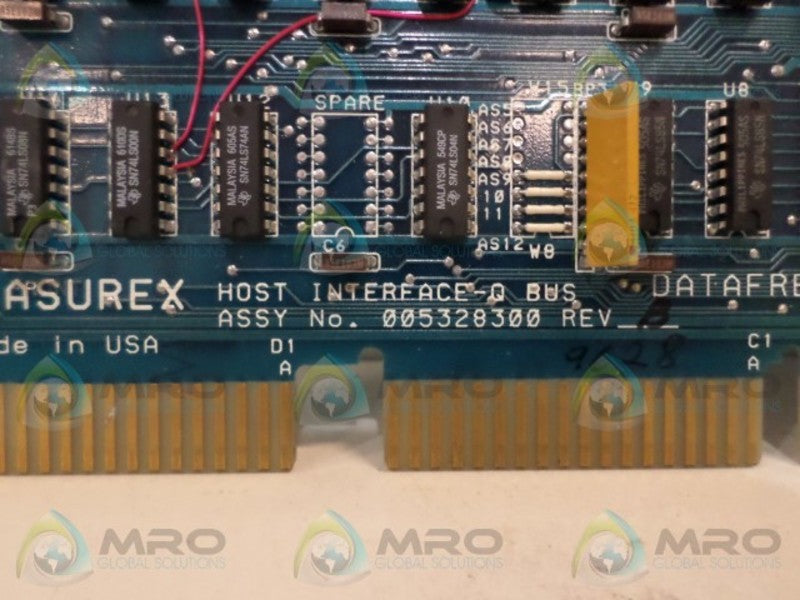 MEASUREX 005328300 INTERFACE-Q BUS MODULE UNMP