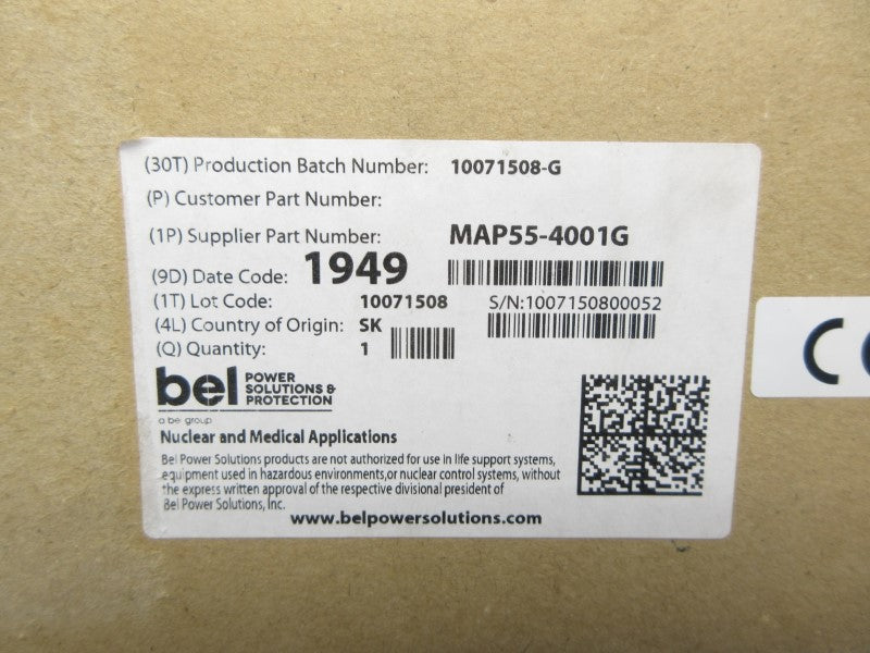 BEI MAP55-4001G 100-240V 2A NSMP