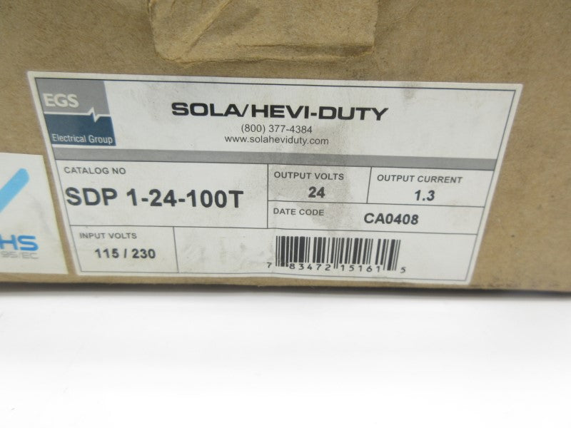 SOLA SDP1-24-100T 115/230V 0.7/0.4A NSMP