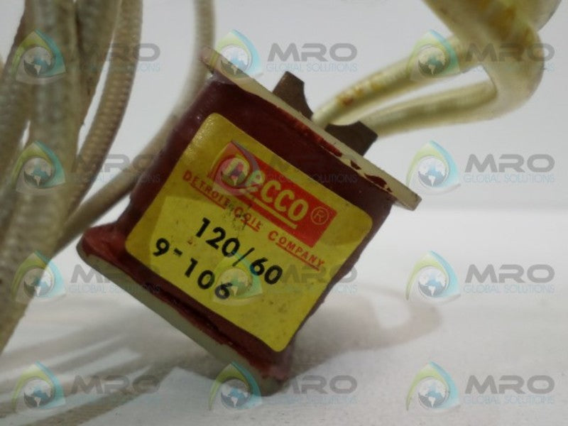 DECCO 9-106 COIL 120V UNMP