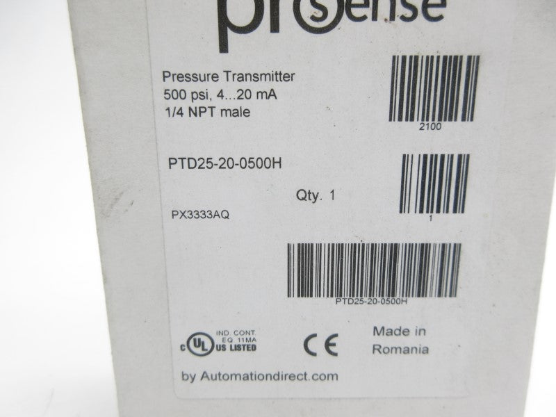 PROSENSE PTD25-20-0500H 9.6-32VDC NSMP