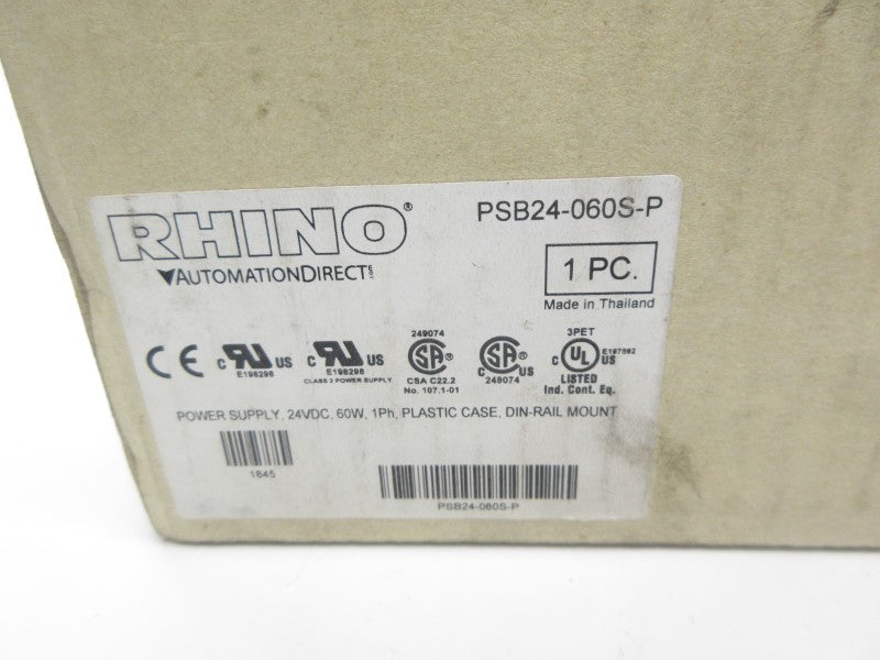 RHINO PSB24-060S-P 100-240V 1.5A NSMP
