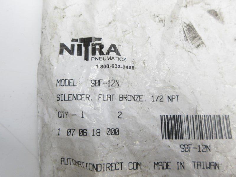 NITRA SBF-12N 1/2" (PKG OF 2) NSMP