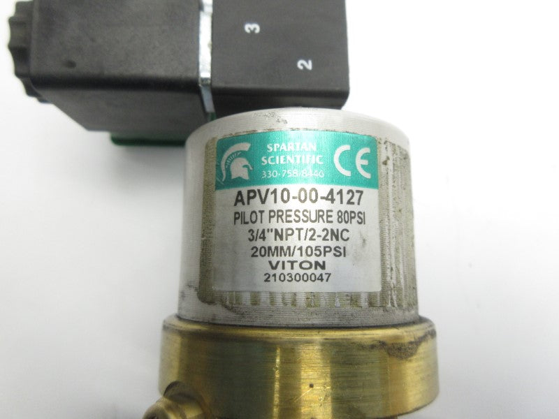 SPARTAN SCIENTIFIC APV10-00-4127 120VAC 80PSI 3/4" NSNP