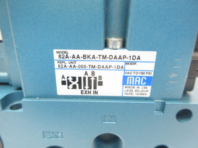 MAC 82A-AA-BKA-TM-DAAP-1DA 110/120V 150PSI NSNP