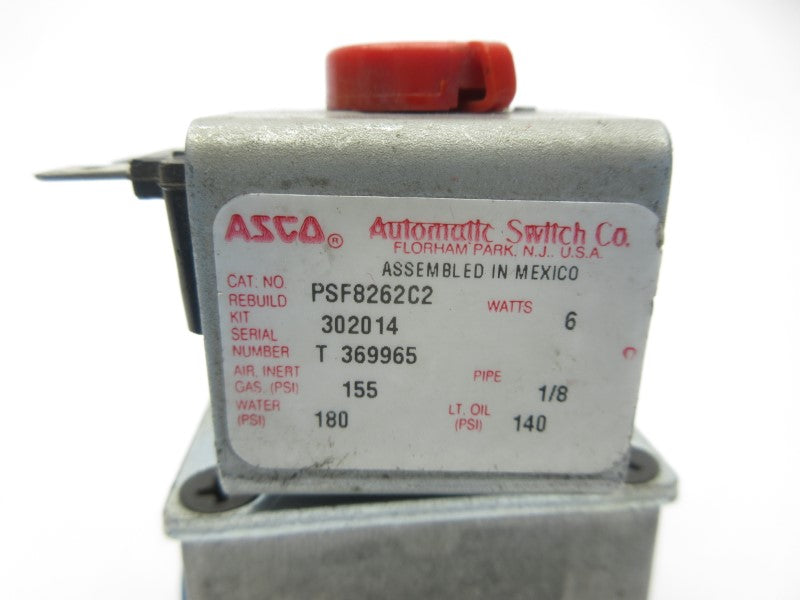 ASCO PSF8262C2 180PSI 1/8" NSNP