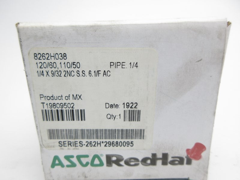 ASCO 8262H038 110/120V 33-36PSI 1/4" NSMP
