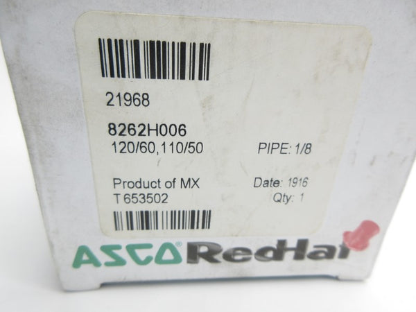 ASCO 8262H006 110/120V 120-185PSI 1/8" NSMP