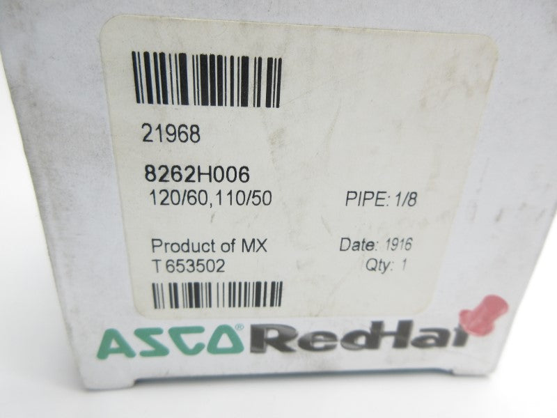 ASCO 8262H006 110/120V 120-185PSI 1/8" NSMP
