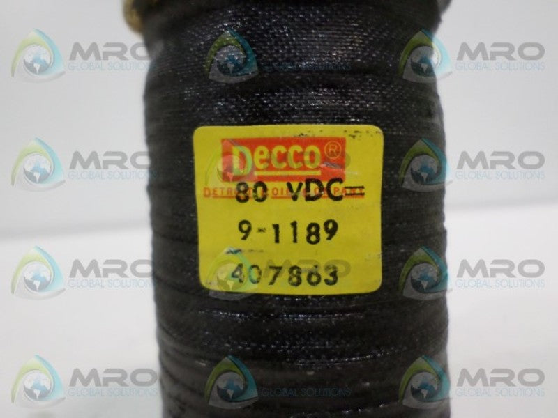 DECCO 9-1189 COIL 80VDC NSNP
