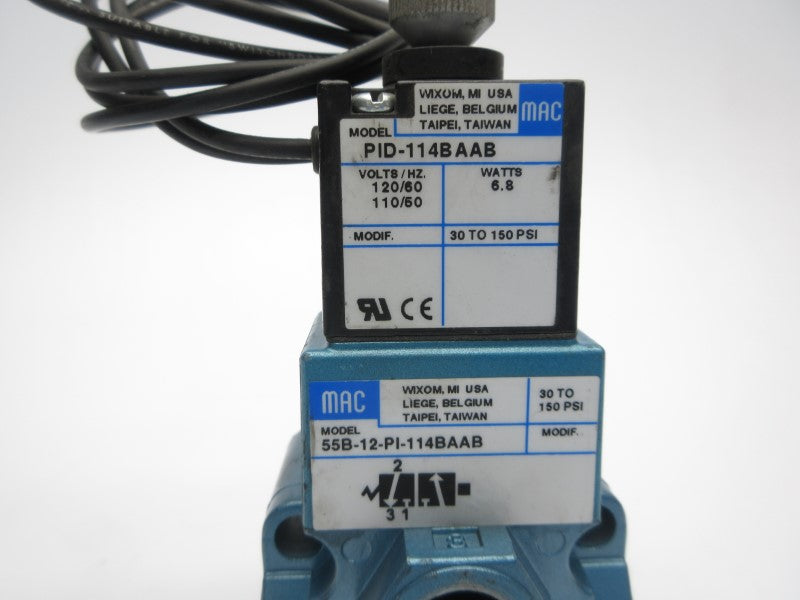 MAC 55B-12-PI-114BAAB 110/120V 30-150PSI NSNP