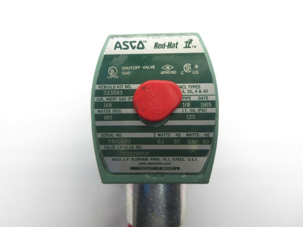 ASCO 8262H006 110/120V 120-185PSI 1/8" (AS PICTURED) NSNP
