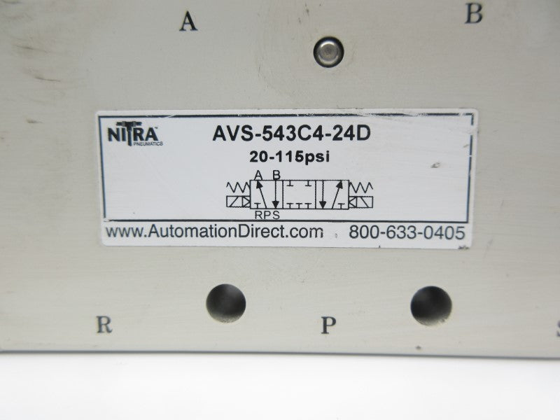 NITRA AVS-543C4-24D 24VDC 20-115PSI NSNP