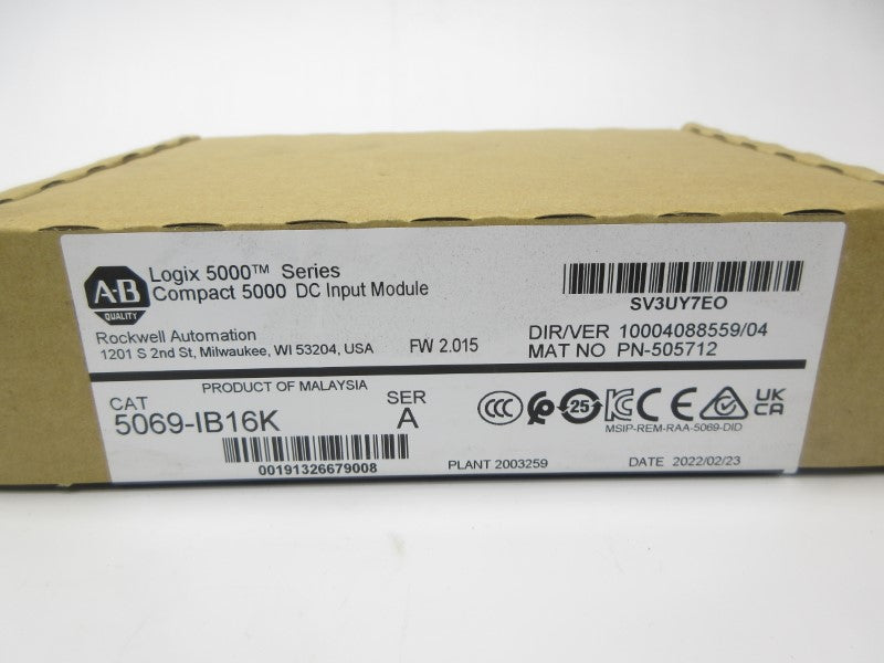 ALLEN BRADLEY 5069-IB16K SER. A F/W 2.015 NSFS