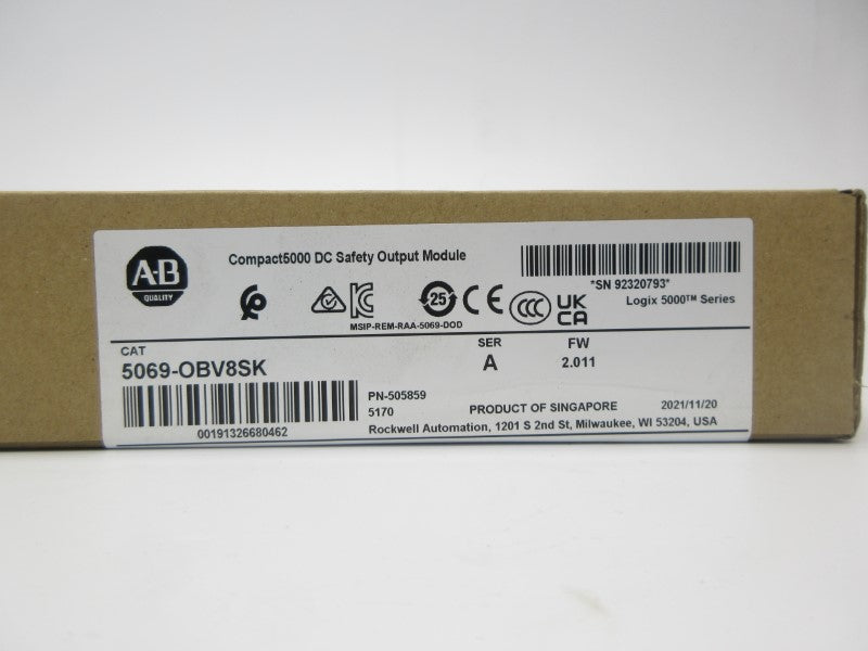 ALLEN BRADLEY 5069-OBV8SK SER. A F/W 2.011 NSFS