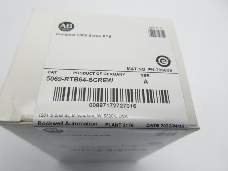 ALLEN BRADLEY 5069-RTB64-SCREW SER. A (WH) NSFS