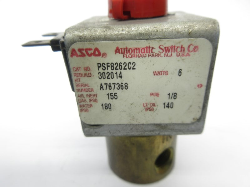 ASCO PSF8262C2 110/120V 140-180PSI 1/8" UNMP
