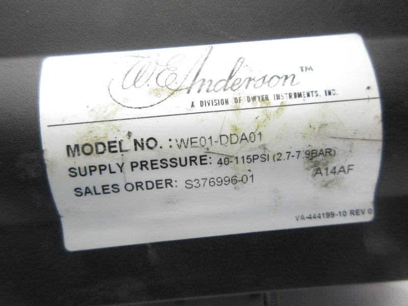 W.E. ANDERSON WE01-DDA01 40-115PSI UNMP
