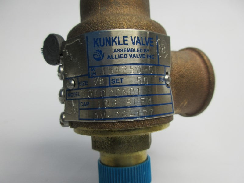 KUNKLE VALVES 6010DCM01KM0050 50PSI 1/2" NSNP