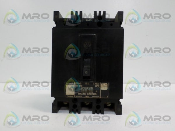 WESTINGHOUSE FN3040 CIRCUIT BREAKER 40A UNMP