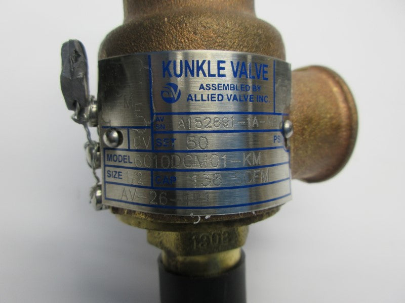 KUNKLE VALVES 6010DCM01-KM0050 50PSI 1/2" NSNP