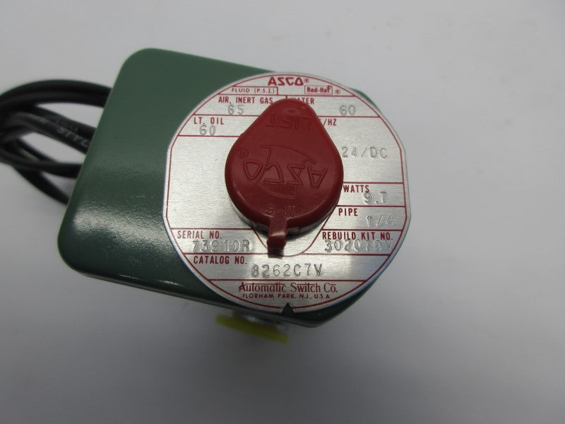 ASCO 8262C7V 24VDC 60-65PSI 1/4" NSNP