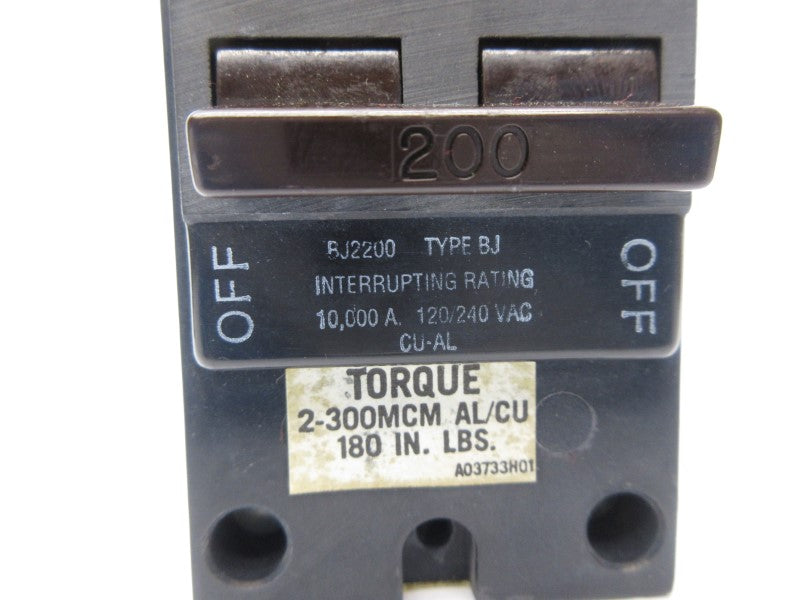 WESTINGHOUSE BJ2200 120/240VAC 200A NSNP