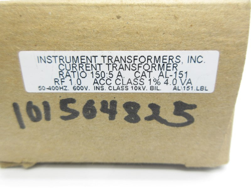 INSTRUMENT TRANSFORMERS AL-151 600V NSMP