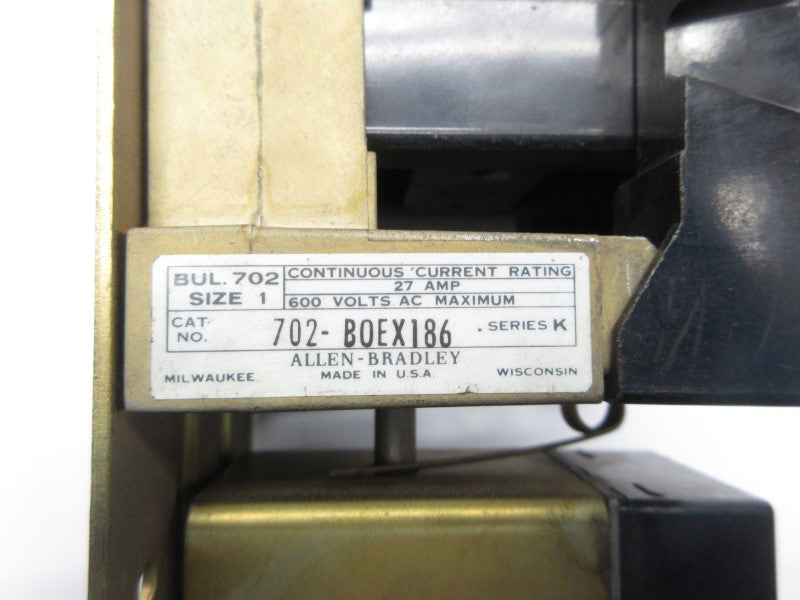 ALLEN BRADLEY 702-B0EX186 SER. K 95/110V NSNP