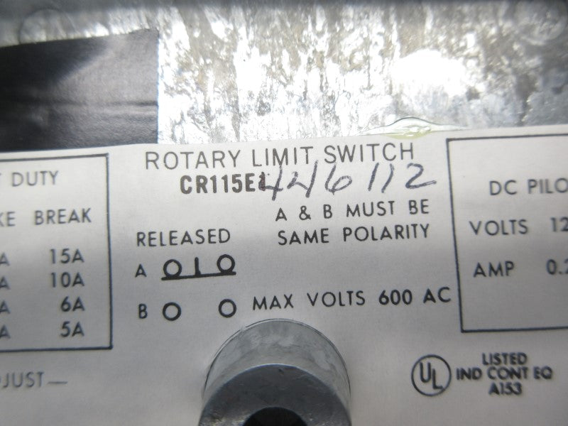 GENERAL ELECTRIC CR115E446112 600VAC NSNP