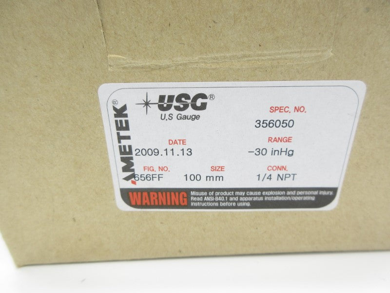 AMETEK 356050 -30INHG 1/4" NSMP