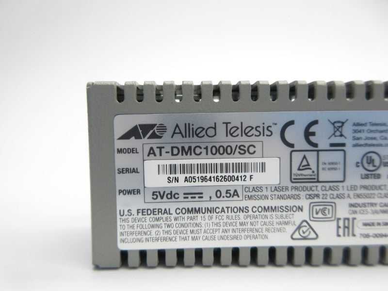 ALLIED TELESIS AT-DMC1000/SC 5VDC 0.5A NSNP