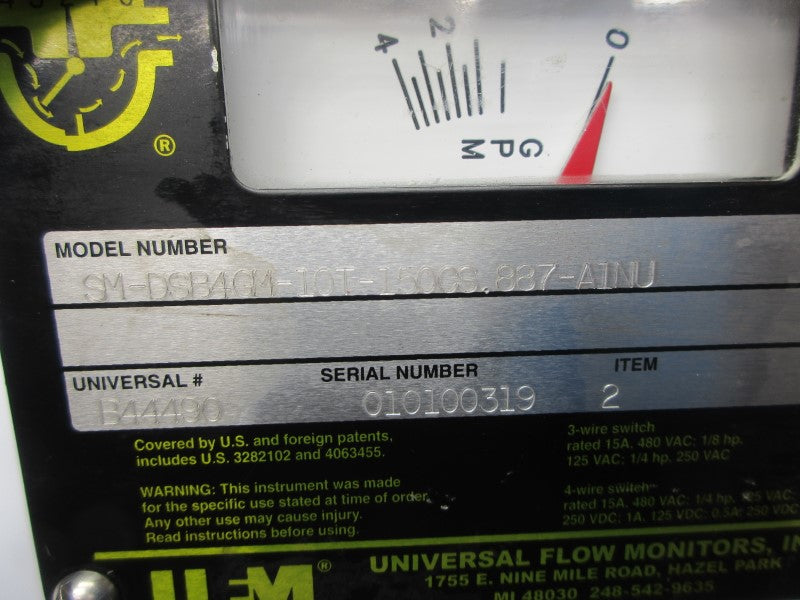 UFM SM-DSB4GM-10T-150CS.887-AINU 480VAC 15A NSNP