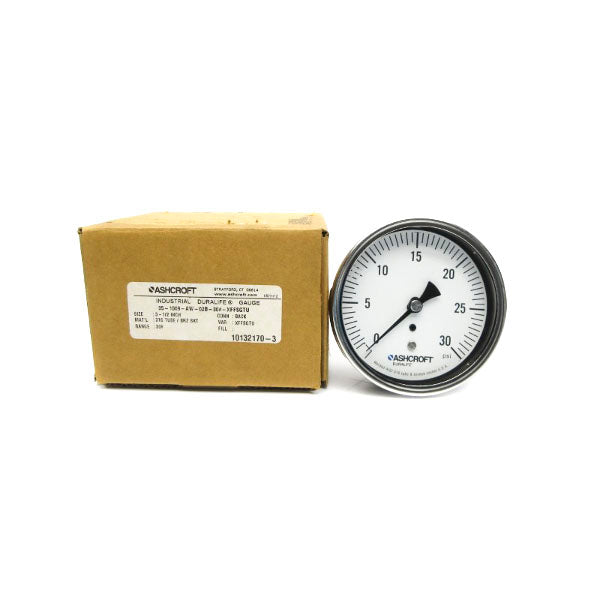 ASHCROFT 35-1009-AW-02B-30#-XFFSGTU 0-30PSI 3-1/2" NSMP