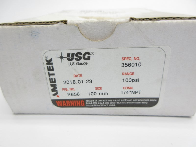 AMETEK 356010 100PSI 1/4" NSMP