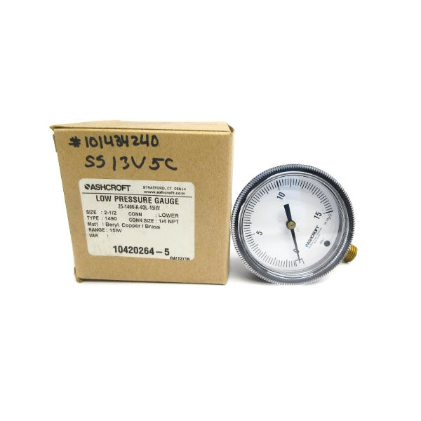 ASHCROFT 25-1490-A-02L-15IW 2-1/2" NSMP