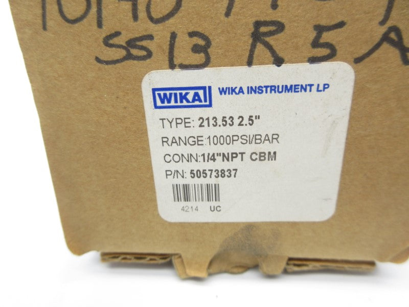 WIKA 50573837 1000PSI 2.5" NSMP