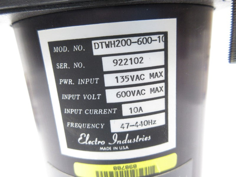 ELECTRO INDUSTRIES DTWH200-600-10 135/600VAC 10A NSNP