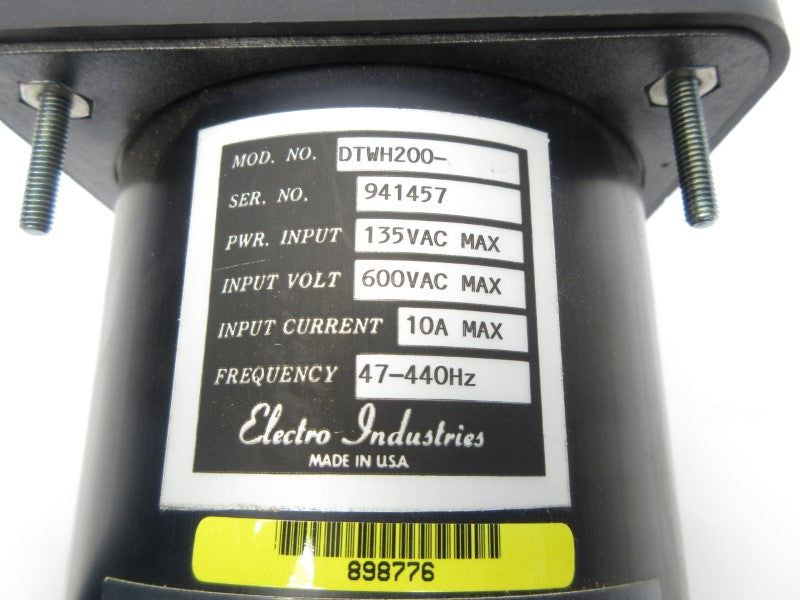 ELECTRO INDUSTRIES DTWH200 600VAC 10A NSNP
